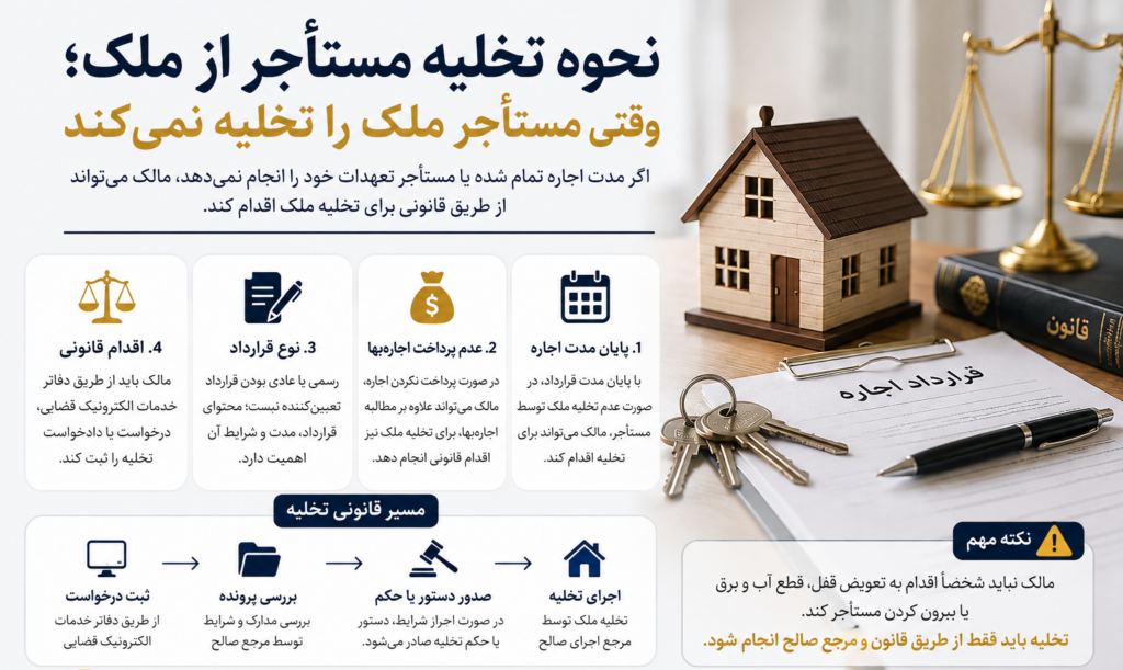 نحوه تخلیه مستاجر